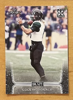 Cole McDonald Rookie 2020 Leaf Draft #25 Mint Condition Hawaii Rainbow Warriors • $1.06