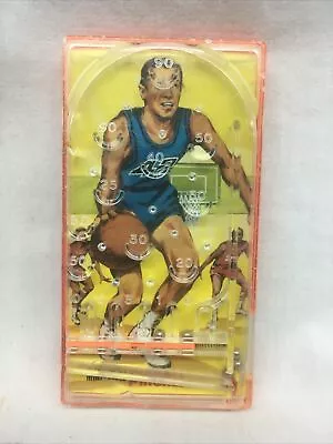 Vintage Mini Mate Handheld Toy Pocket Basketball Pinball Game By BLUE-BOX 1976 • $4.99