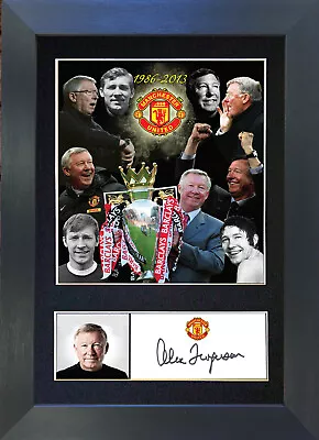 ALEX FERGUSON Man Utd Signed Mounted Reproduction Autograph Photo Prints A4 343 • £10.99