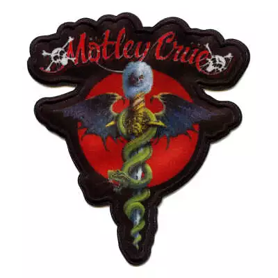 Motley Crue Band Music Song Album Doctor Feelgood Logo Woven Patch 4 X5  • $10