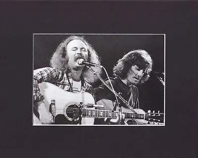 8X10  Matted Print Photo Art Picture: Crosby Still & Nash 1975 Martin Guitar • $13.99
