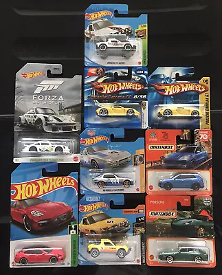 Hotwheels Matchbox Porsches X 9 On Cards 911 934 944 914 Carrera Gt Cayenne • £14.99