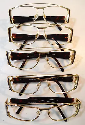 Vintage 5 Pc. INFINITY EYEWEAR Caz Gold/Tort 57/13 Eyeglass Frame Lot NOS  #198a • $24.99