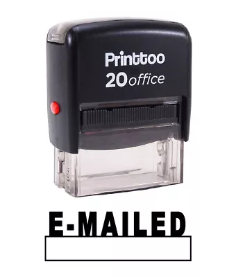 Printtoo Custom Stamp E-MAILED Self Inking Rubber  Office Stationary-PRSS123 • $10.93