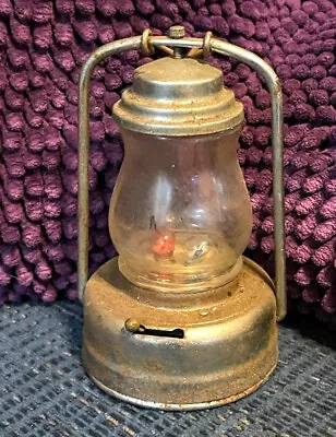 Rare Vintage Battery Operated Metal Skater's Lantern Lamp 2 Bulb Made In Japan • $13