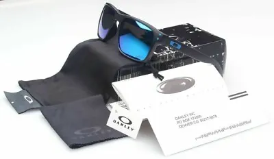 New Oakley Sunglasses Polarized Holbrook Matte Black/Sapphire Blue Iridium • $35.85