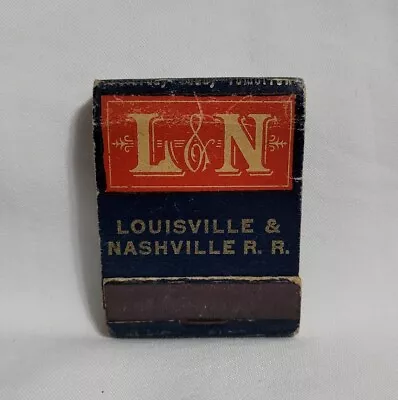 Vintage L&N Louisville Nashville Railroad Matchbook Advertising Matches Full • $19.99