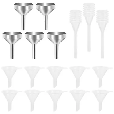 Set Miniature Funnel Long Spout Funnel Small Metal Funnels Small Funnel Set • $9.56