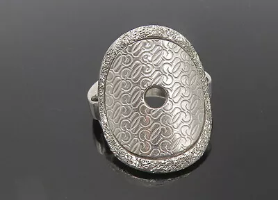 GUESS ITALY 925 Sterling Silver - Shiny Monogram Logo Band Ring Sz 6.5 - RG11239 • $64.95