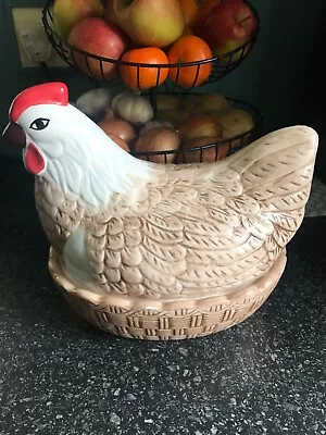 Mason Cash Brown Hen Egg Holder Kitchen Storage Nest Basket Cockerel Chicken • £14.99