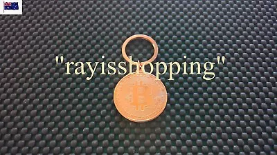 BRONZE / COPPER Colour Bit Coin Keyring Keychain BITCOIN Key Ring Chain Unique • $5.01