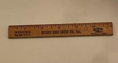 Vtg.  6” Ruler Advertising Victory Coat Front Co. New York 1940’s • $12