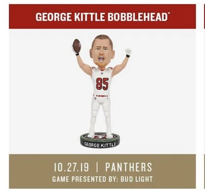 $75.99 • Buy George Kittle SGA Bobblehead San Francisco 49ers Iowa Hawkeyes 3/27/19 Football