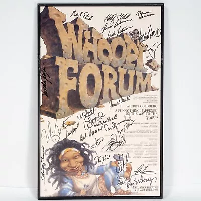 $133.33 • Buy Whoopi Goldberg + Cast Signed Forum Broadway Poster Windowcard Framed