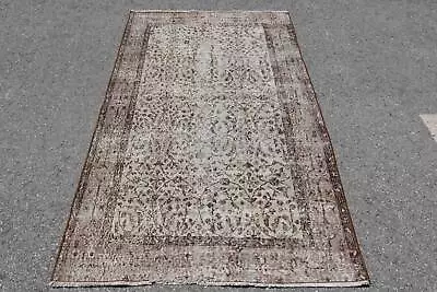 Turkish Rug 3.7x6.3 Ft Accent Rug Oriental Rug Vintage Rug Antique Rug • $105.74