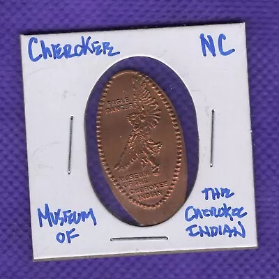 Cherokee Indian Museum  EAGLE DANCER  Retired Elongated Pressed Copper Penny • $2.18