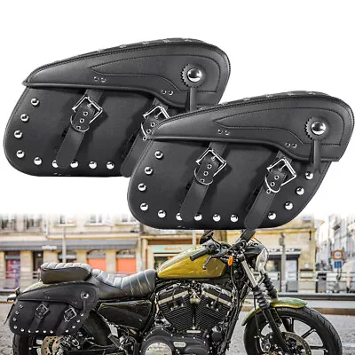 Motorcycle Saddle Bags Saddlebag Luggage Bag For Suzuki Boulevard C50 M50 C90 • $119.99