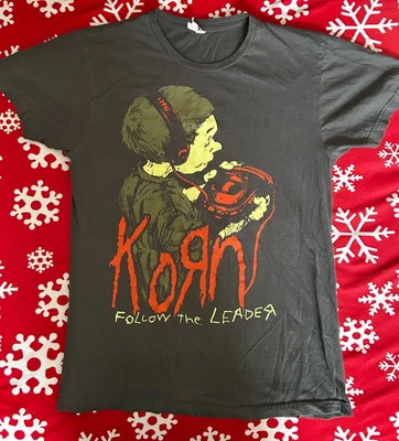 $14.50 • Buy Used Unisex KoRn 'Follow The Leader' Graphic Tee (READ DESC)