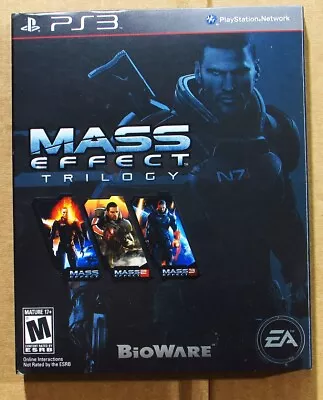 Mass Effect Trilogy PS3 (Sony PlayStation 3 2012) CIB Complete • $24.99