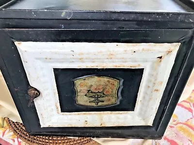 ANTIQUE Home Comfort Co. PIE SAFE BREAD BOX METAL PRIMITIVE STYLE 2 SHELF  • $99.99