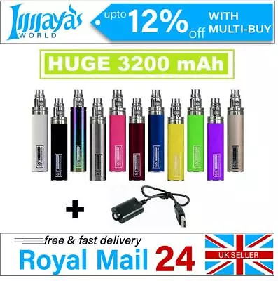 3200mAh GS EGO Battery With USB Charger And Scratch Code- UK Dispatch • £3.34