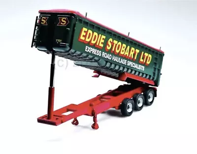 Corgi Cc12802 Tipper Trailer Model Only Eddie Stobart 1:50 Mint New • £35.99