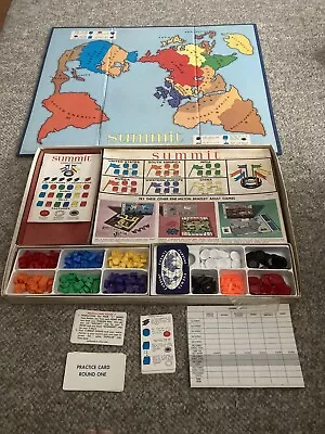 Summit Global Strategy Vintage 1961 Board Game Milton Bradley Similar To RISK • $20