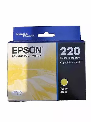 Epson 220 Yellow Ink Cartridge T220420 Exp. 8/26 • $7.20