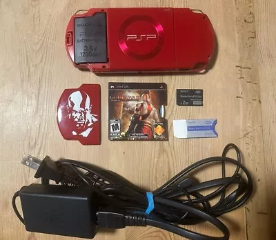 PSP 2000 Limited Edition God Of War Red Console Lot - PLEASE Read Description!!! • $149.99