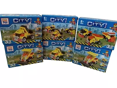 Cool Toys City Set Engineering Team 3 In 1 (Lot Of 6 Boxes Dump Truck Mixer • $9.60