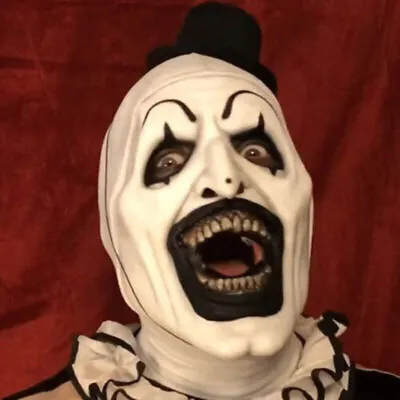 Black Hat Joker Mask Terrifier Art The Clown Cosplay Mask Latex Easter Props New • $7.99