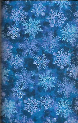 45  100% Cotton Novelty Fabric  Snowflakes  By Fabric Traditions • $7.99