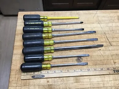 $59.99 • Buy Lot Of 8 Rubber Grip Screw Drivers , Klein Tools,Vaco