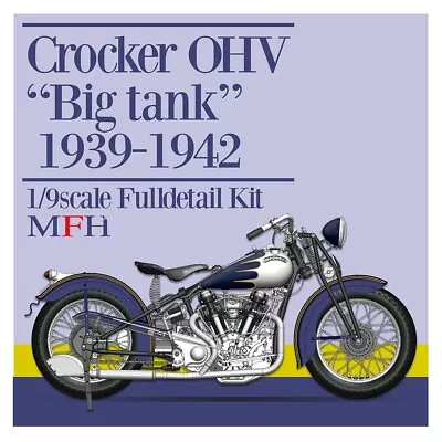 1/9 Model Factory Hiro Crocker OHV  Big Tank  1939-1942 Free Shipping The USA!!! • $549