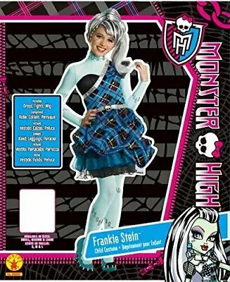 Child Halloween Costume Wig DELUXE FRANKIE STEIN Rubies Monster High SM MED LG  • $21.95