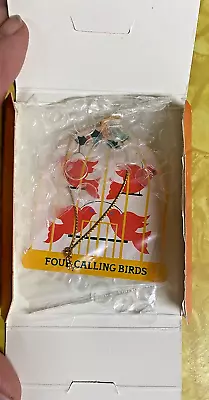 Avon The Twelve Days Of Christmas Ornament 4 CALLING BIRDS In Sealed Plastic • $5