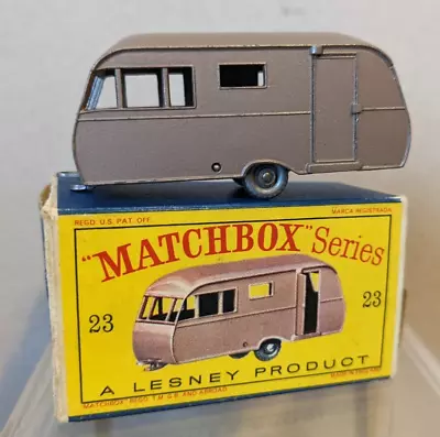 Vintage Original Lesney Matchbox 23c — Bluebird Dauphine Caravan • £24.99