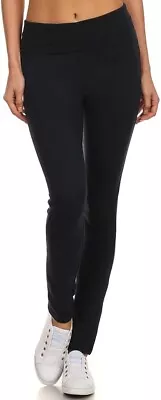 Mopas Ladies Plain Yoga Leggings (yp1003  Black  Large) • $16.99