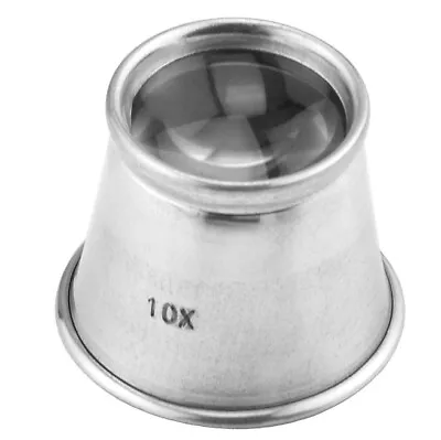 10X 22mm Aluminum Jewelry Optical Eye Loupe Magnifying Glass Lens Reading Aid • $7.99