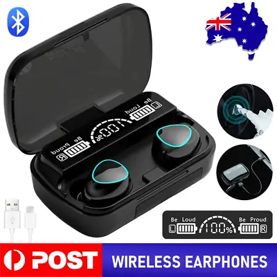 $14.79 • Buy TWS Bluetooth 5.1 Wireless Earbuds Waterproof LED Display Earphones 2023 NEW AU