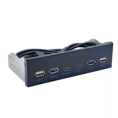 Multifunctional 5.25  Media Dashboard USB 3.0 Front Panel For PC Desktop 5.25  • £24