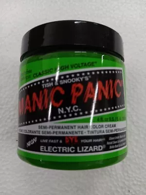 Manic Panic Semi Permanent Electric Lizard Hair Dye Cream Green - 4oz FREE SHIP • $11.49