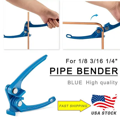 For 1/8 1/4  3/16 Tube Bender 0-120 Degree Pipe Bender Tubing Bending Copper • $11.54
