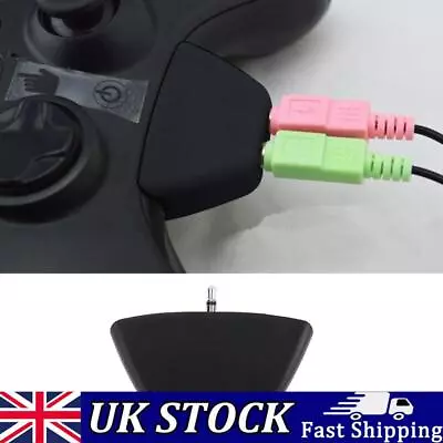 3.5mm Jack Micphone Earphone To 2.5mm Audio Adapter For Xbox 360 (Black) • £4.79