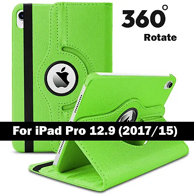 £3.49 • Buy Case For IPad Pro 12.9 1st/2nd Gen Leather 360 Rotating Smart Magnetic Cover UK