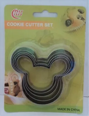 Disney Mickey Mouse Cookie Cutter Set * NEW * Unopened 5 Sizes - FLASH SALE  • £13.23