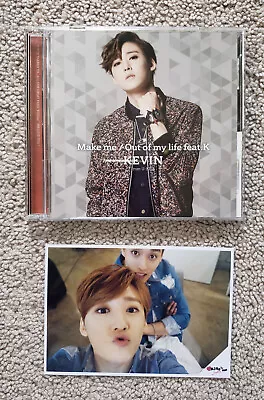 U-KISS Kevin Japan Single Album Make Me Out Of My Life CD DVD + Official Photo • $10