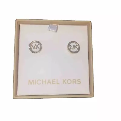 Michael Kors Mk Logo Stud Earrings With Box • $32.88