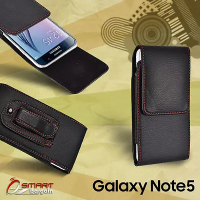 Vertic Flip Belt Clip Leather Holster Pouch Case Cover For Galaxy Note 5 S6 Edge • $5.95