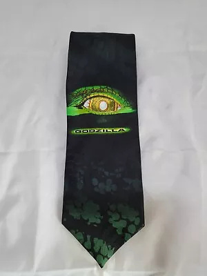 Fun Godzilla Necktie Briefly Stated New York Black And Green • $6.50